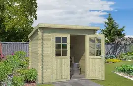 Outdoor Life Products | Tuinhuis Indi 230 x 175 | Geïmpregneerd | Olijfgroen