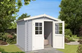 Outdoor Life Products | Tuinhuis Ingo 230 x 175 | Gecoat | Platinum Grey-Wit