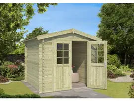 Outdoor Life Products | Tuinhuis Ingo 230 x 175 | Geïmpregneerd | Olijfgroen