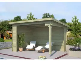 Outdoor Life Products | Overkapping Lara 380 x 275 | Geïmpregneerd | Olijfgroen