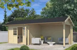 Outdoor Life Products | Tuinhuis met Overkapping Maribel 680 x 300