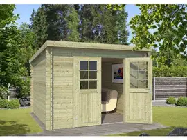 Outdoor Life Products | Tuinhuis Nadia 275 x 275 | Geïmpregneerd | Olijfgroen