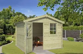 Outdoor Life Products | Tuinhuis Nina 275 x 275 | Geïmpregneerd | Olijfgroen