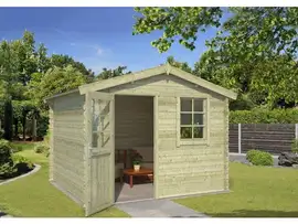 Outdoor Life Products | Tuinhuis Nina 275 x 275 | Geïmpregneerd | Olijfgroen