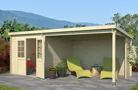 Outdoor Life Products | Tuinhuis met Overkapping Sunniva 570 x 275