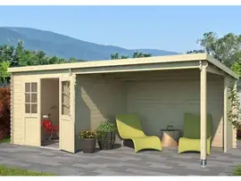 Outdoor Life Products | Tuinhuis met Overkapping Sunniva 570 x 275
