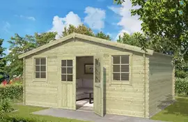 Outdoor Life Products | Tuinhuis Udo 480 x 300 | Geïmpregneerd | Olijfgroen