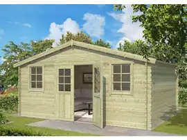 Outdoor Life Products | Tuinhuis Udo 480 x 300 | Geïmpregneerd | Olijfgroen