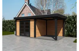 Fonteyn | Tuinhuis Coco met Overkapping 550 x 250 Exclusief