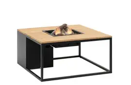 Cosi | Vuurhaard Cosiloft 100 | Black Frame | Teak Top