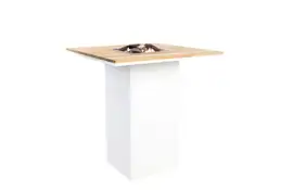 Cosi | Bartafel Cosiloft 100 | White Frame | Teak Top
