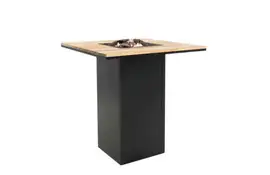 Cosi | Bartafel Cosiloft 100 | Black Frame | Teak Top