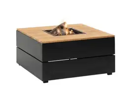 Cosi | Vuurhaard Cosipure 100 | Black Frame | Teak Top