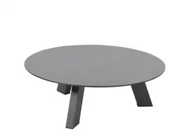 4 Seasons Outdoor | Koffietafel Cosmic met HPL Tafelblad Ø 78 x 25(h) cm | Slate Anthracite