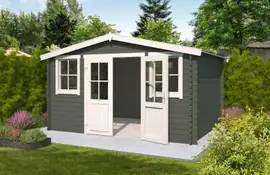 Outdoor Life Products | Tuinhuis Dallas 376 x 292 | Geïmpregneerd | Olijfgroen
