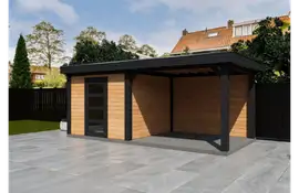 Fonteyn | Tuinhuis Demi met Overkapping 550 x 250 Exclusief
