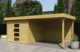 Fonteyn | Tuinhuis Demi met Overkapping 550 x 250