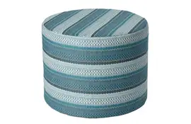 Borek | Poef Desio AW Ø60 x 48 cm | Azzurro