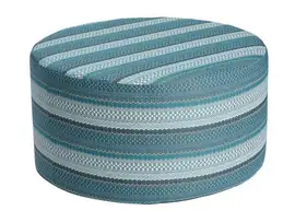 Borek | Poef Desio AW Ø80 x 42 cm | Azzurro