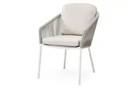 SUNS | Tuinstoel Nappa | MW | Fishbone Weaving | Soft Grey Mixed Weave