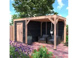 Outdoor Life Products | Tuinhuis + Overkapping Douglas Z-ZR-500 x 250 | A-Sym