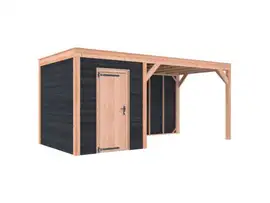 Outdoor Life Products | Tuinhuis + Overkapping Douglas Z-ZR-550 x 250 | A-Sym/1