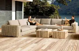 Loungeset FFF Wicker Giant Sil Apple Bee