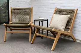 Fonteyn | Loungestoel Oregon | Acacia Teak Look