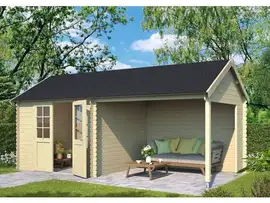 Outdoor Life Products | Tuinhuis met Overkapping Fraya 570 x 275