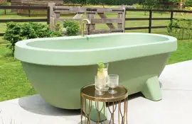 Gardentub | Buitenbad 194 x 94 cm | Mat Lime