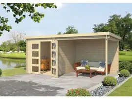 Outdoor Life Products | Tuinhuis met Overkapping Helena 472 x 230