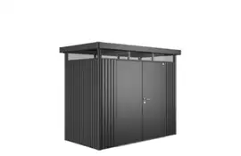 Biohort | Berging HighLine Gr. H1 | Dubbele Deur | Donkergrijs-Metallic