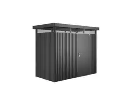 Biohort | Berging HighLine Gr. H1 | Enkele Deur | Donkergrijs-Metallic