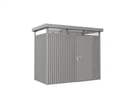 Biohort | Berging HighLine Gr. H1 | Enkele Deur | Kwartsgrijs-Metallic