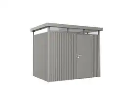 Biohort | Berging HighLine Gr. H2 | Enkele Deur | Kwartsgrijs-Metallic