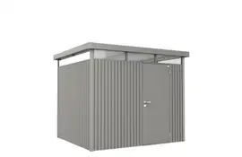 Biohort | Berging HighLine Gr. H3 | Enkele Deur | Kwartsgrijs-Metallic