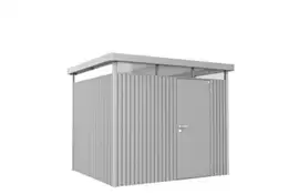 Biohort | Berging HighLine Gr. H3 | Enkele Deur | Zilver-Metallic