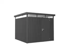 Biohort | Berging HighLine Gr. H4 | Enkele Deur | Donkergrijs-Metallic