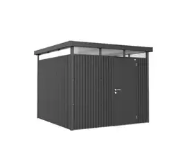 Biohort | Berging HighLine Gr. H4 | Enkele Deur | Donkergrijs-Metallic