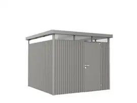 Biohort | Berging HighLine Gr. H4 | Enkele Deur | Kwartsgrijs-Metallic