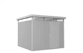 Biohort | Berging HighLine Gr. H4 | Enkele Deur | Zilver-Metallic