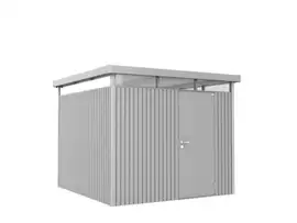 Biohort | Berging HighLine Gr. H4 | Enkele Deur | Zilver-Metallic