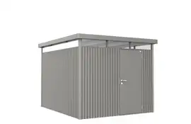 Biohort | Berging HighLine Gr. H5 | Enkele Deur | Kwartsgrijs-Metallic