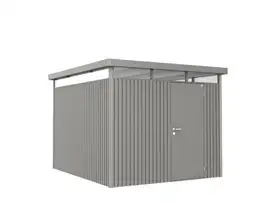 Biohort | Berging HighLine Gr. H5 | Enkele Deur | Kwartsgrijs-Metallic