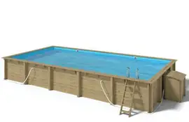 Fonteyn | Houten Zwembad Rechthoek 1000x500x145 cm