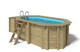 Fonteyn | Houten Zwembad 8-Hoekig 350x200x120 cm