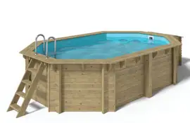 Fonteyn | Houten Zwembad 8-Hoekig 490x340x120 cm