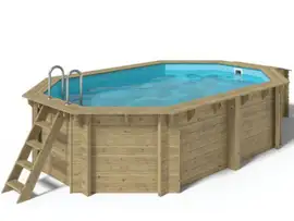 Fonteyn | Houten Zwembad 8-Hoekig 490x340x120 cm