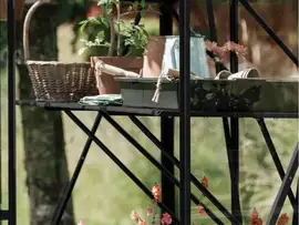 Royal Well | Tafel Kate IV Tuinkas | Zwart