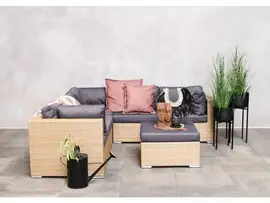 Fonteyn | Loungeset Rimini |  Naturel